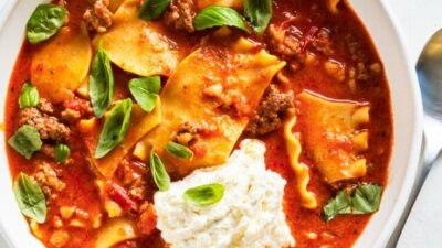 Lasagne-Suppe: Ein Cremiger Traum