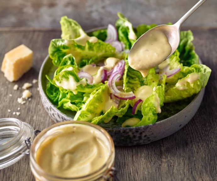 salad dressing Backdate 5 Caesar-Salat-Dressing (eifrei) salad dressing Backdate 5 Caesar-Salat-Dressing (eifrei)