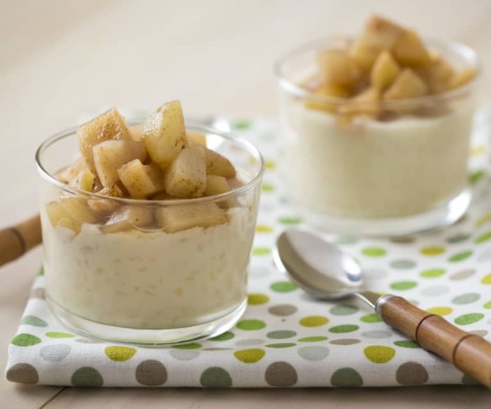 rice pudding Backdate 5 Creamed rice pudding with apple and pear compote rice pudding Backdate 5 Creamed rice pudding with apple and pear compote