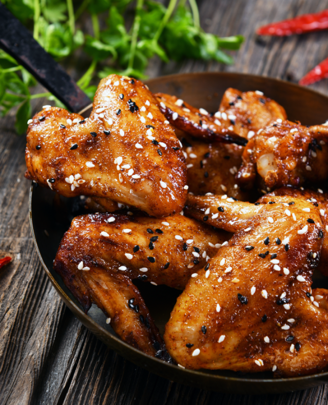 bbq chicken Niche Utama 1 BBQ Chicken Wings mit Sesam bbq chicken Niche Utama 1 BBQ Chicken Wings mit Sesam
